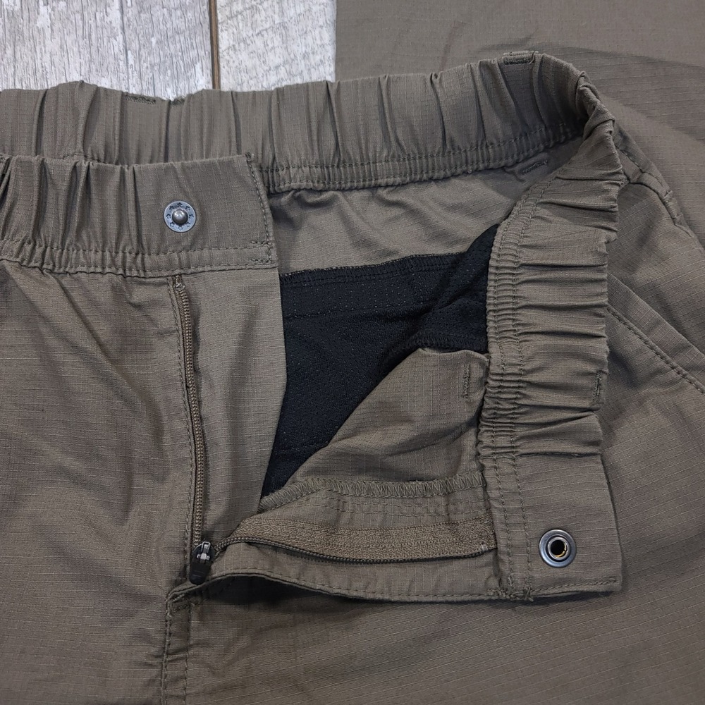 Prana Hiking Pants Womens 8 Brown Double Peak Ripstop Outdoor Cargo Trousers - Picture 6 of 9